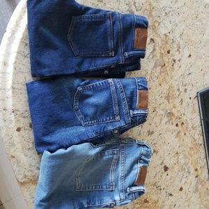 3 pair Gap toddler jeans, 2 with lining .